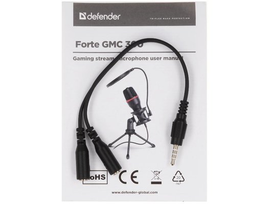 Микрофон Defender Forte GMC 300 USB черный